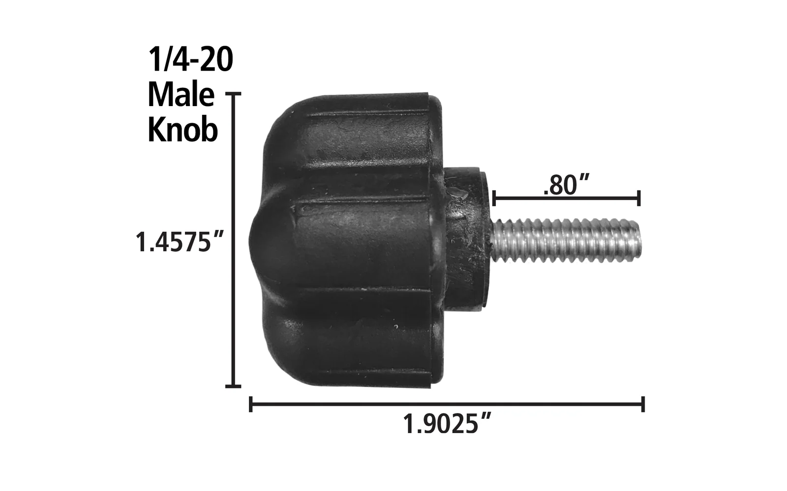 FastCap Five Point Knob ~ 1/4-20 Male Thread - Image 2