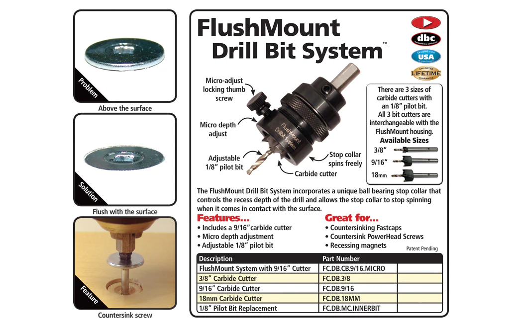 FastCap FlushMount Drill Bit System - Image 5
