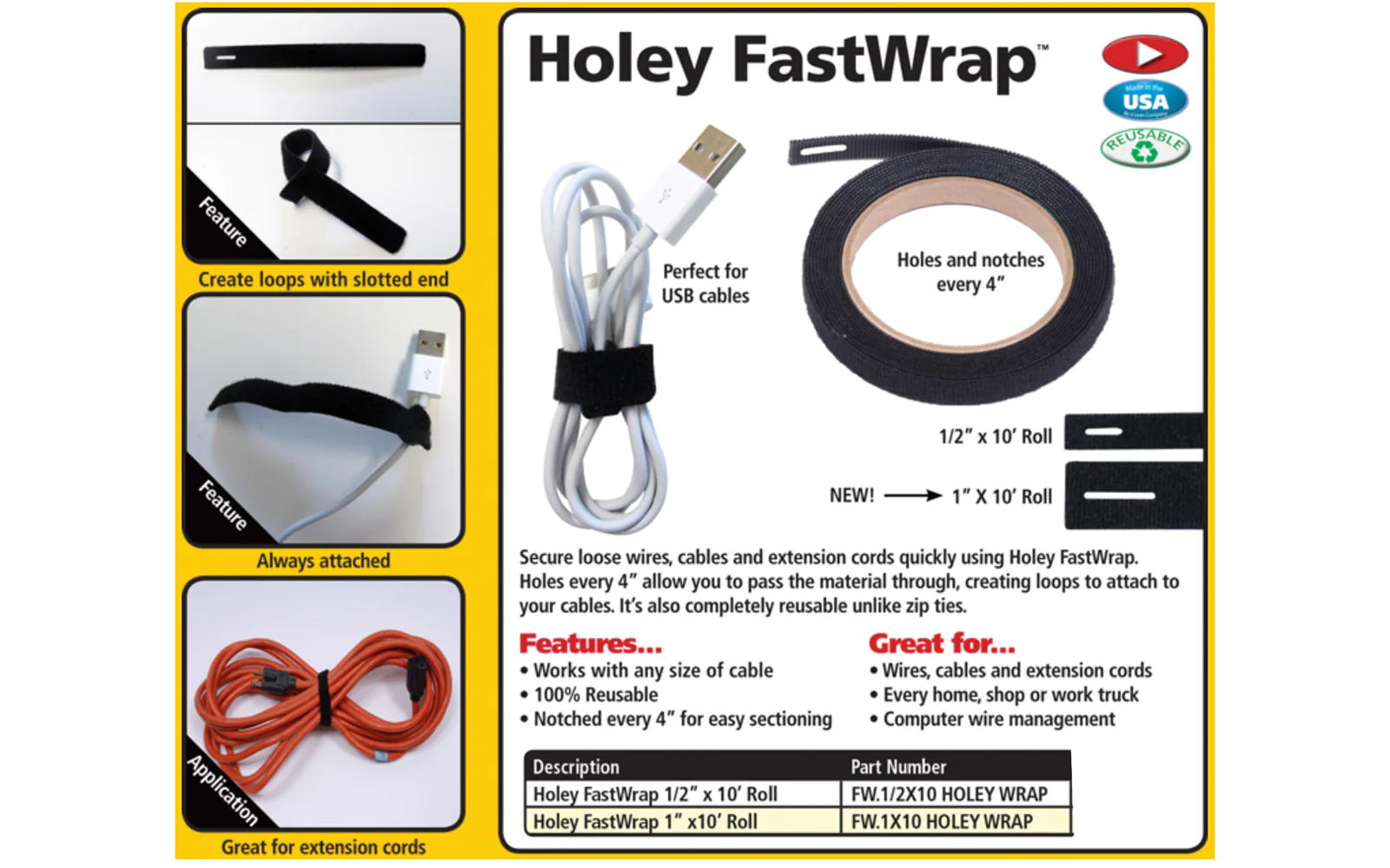 FastCap Holey Fastwrap - Velcro Wrap - Image 7