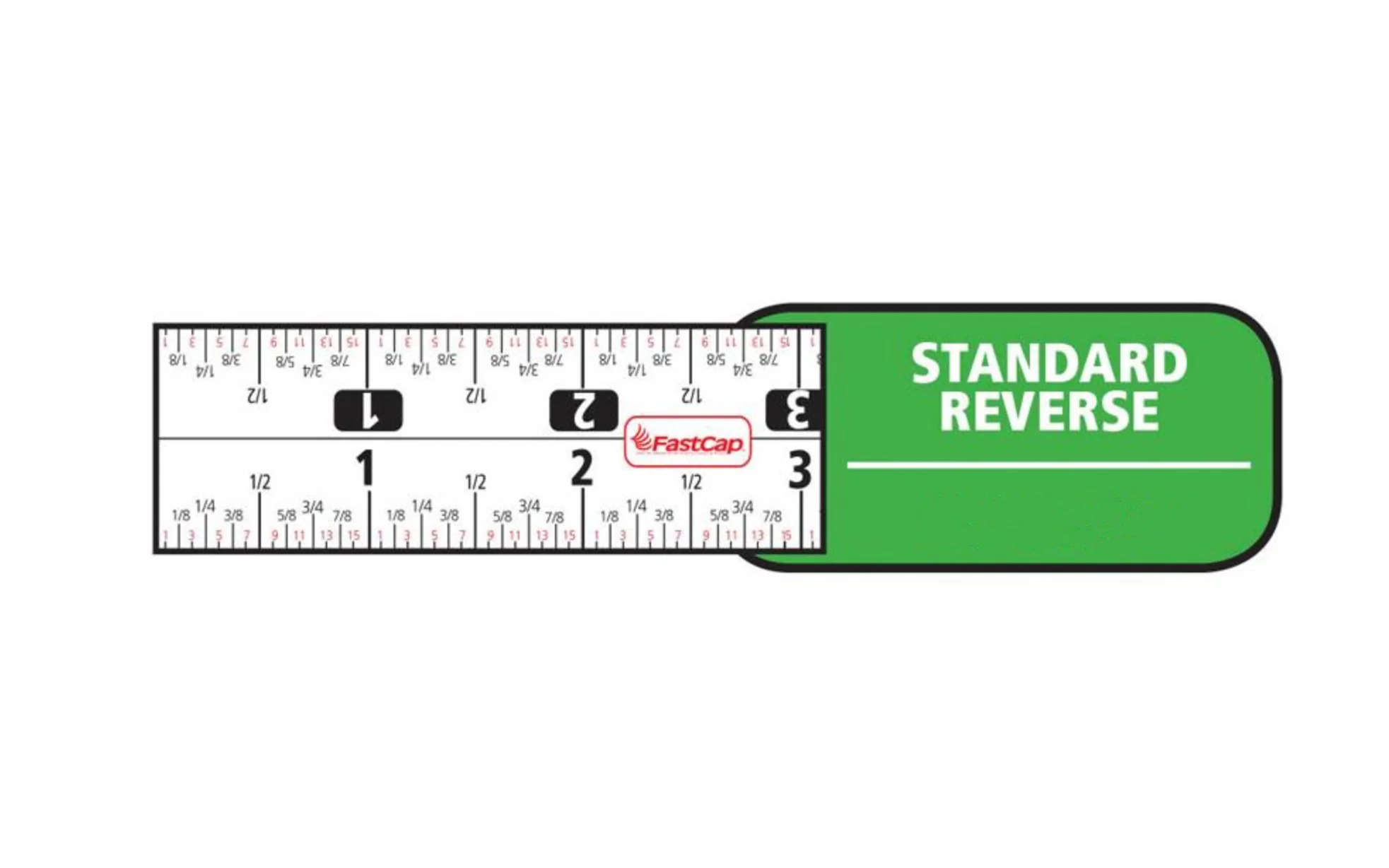 FastCap 6' Mini Tape Measure ~ Standard Reverse - Image 2