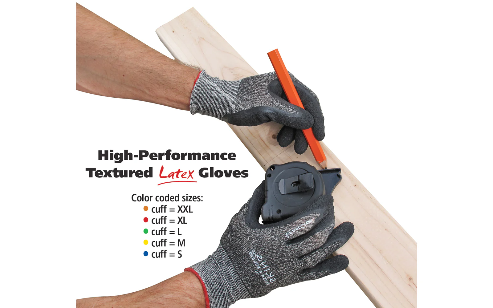 FastCap Skins HD Work Gloves - Latex Coated Palms