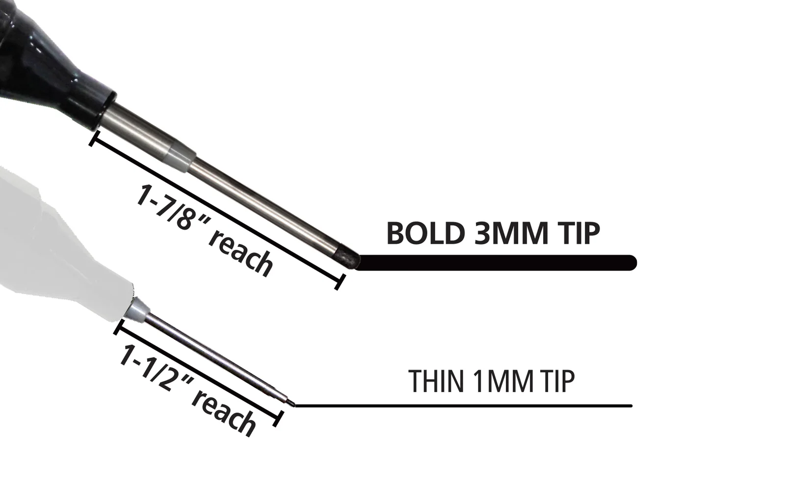 FastCap Thin Long Nose Marker ~ Black - Image 2