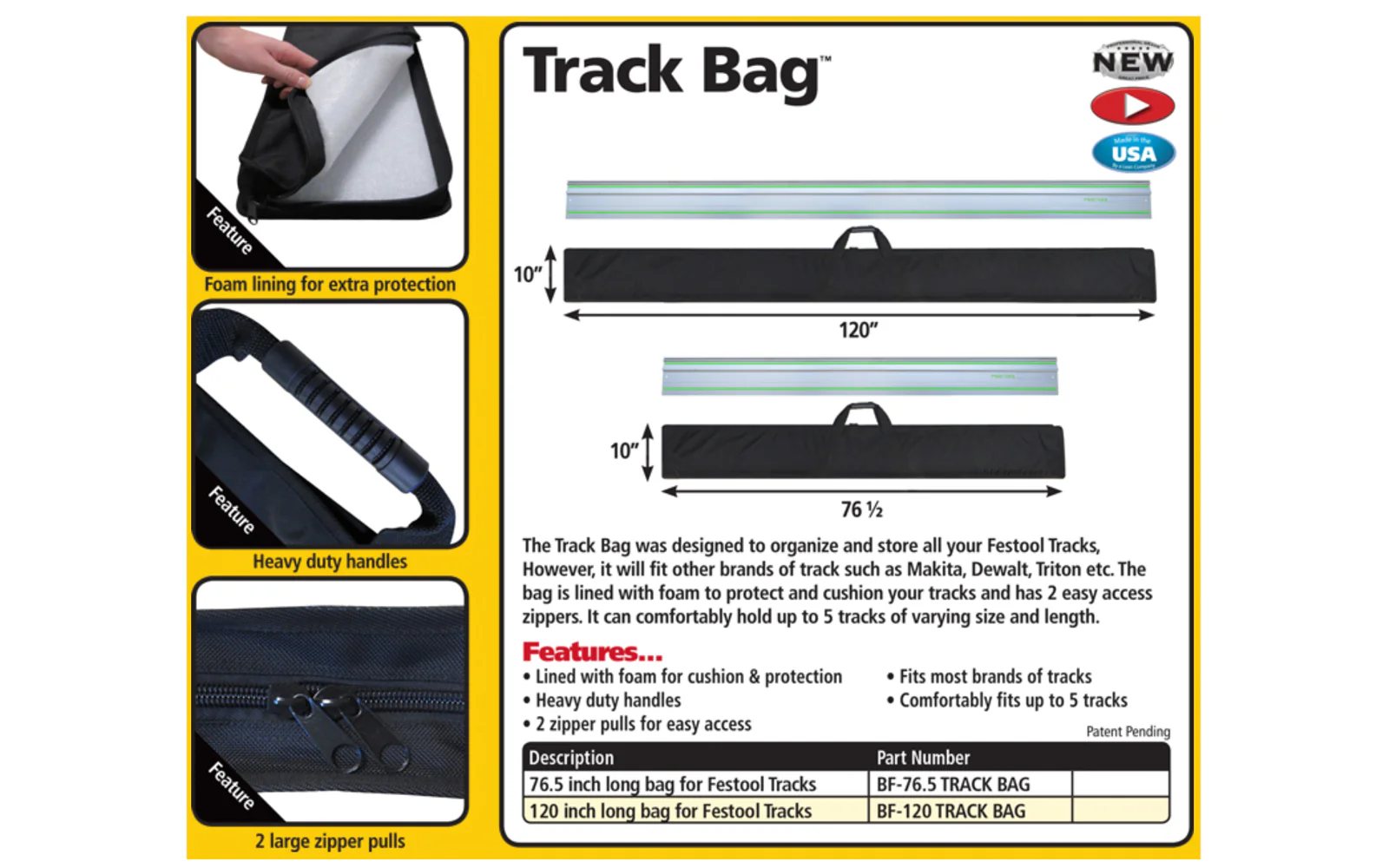 FastCap Track Bag ~ 120" Length - Image 3