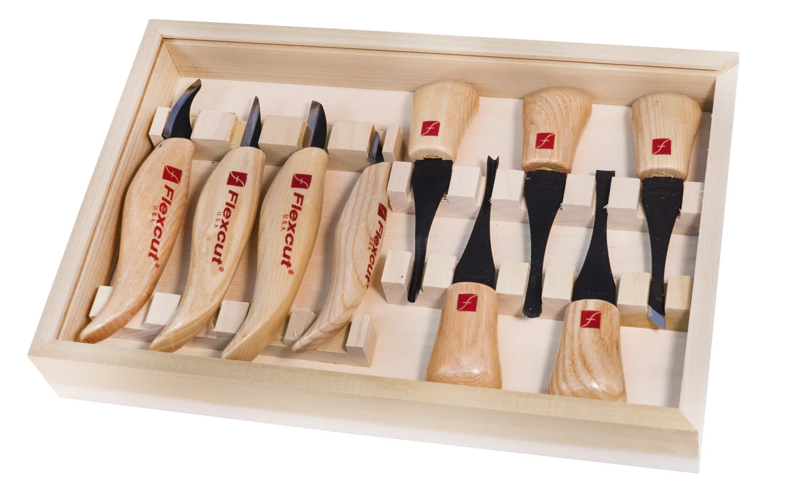 Flexcut Deluxe Palm & Knife Carving Set ~ KN700