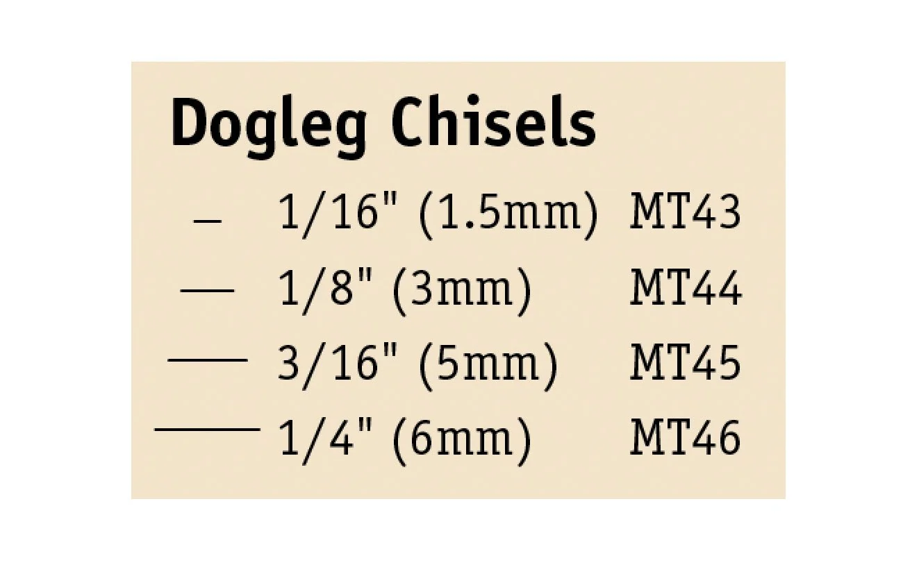 Flexcut Dogleg Chisel Micro Tool Carving Set ~ MT150 - Image 2