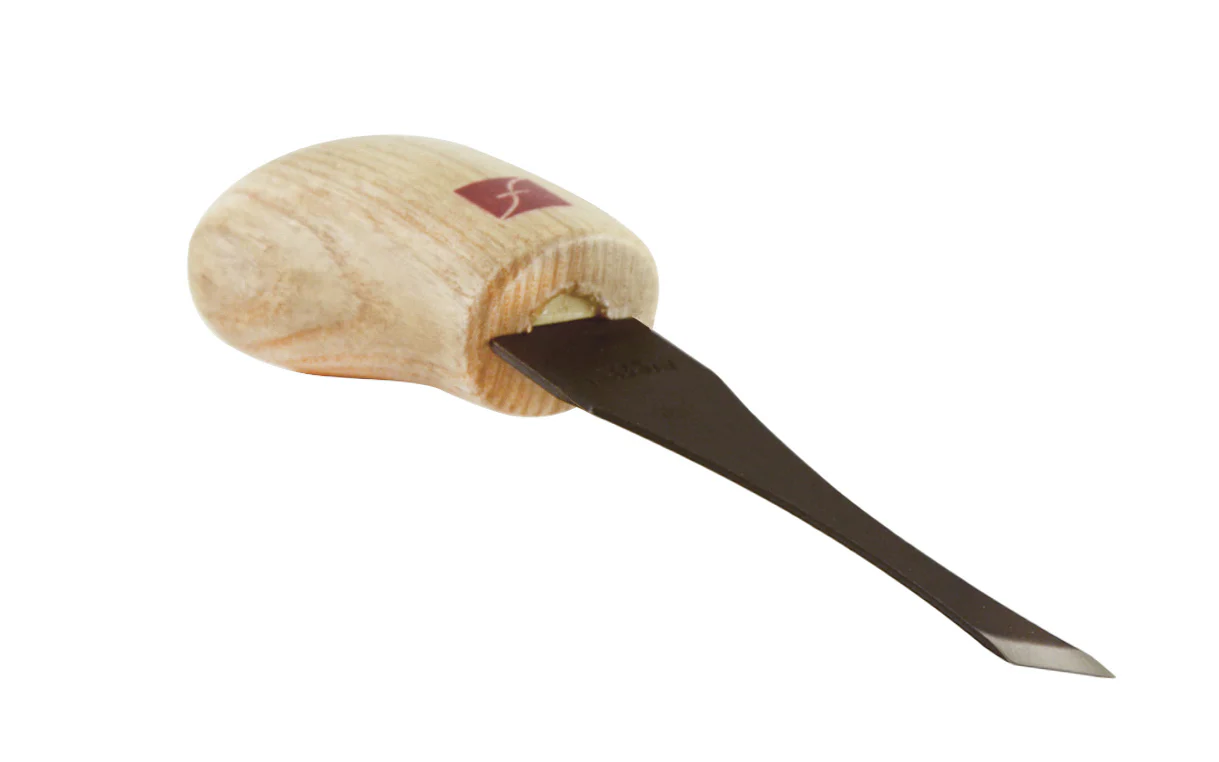 Palm Carving Tool, Double Bevel Skew ~ #2 x 5/16"