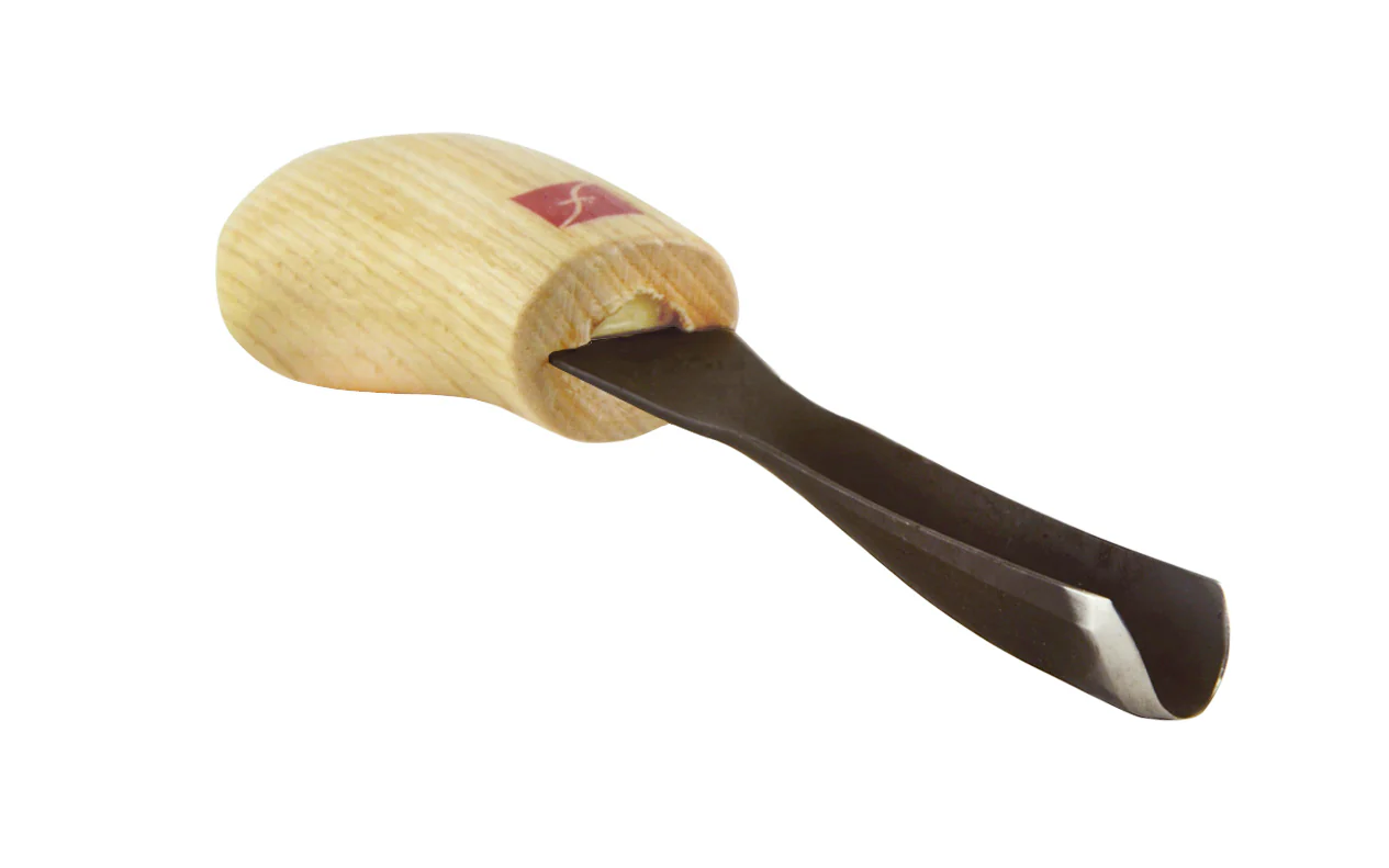 Palm Carving Tool, Thumbnail Gouge ~ #11 x 1/2"