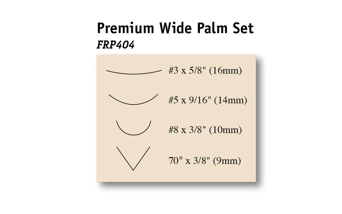 Flexcut Premium Wide Palm Carving Set ~ FRP404 - Image 2