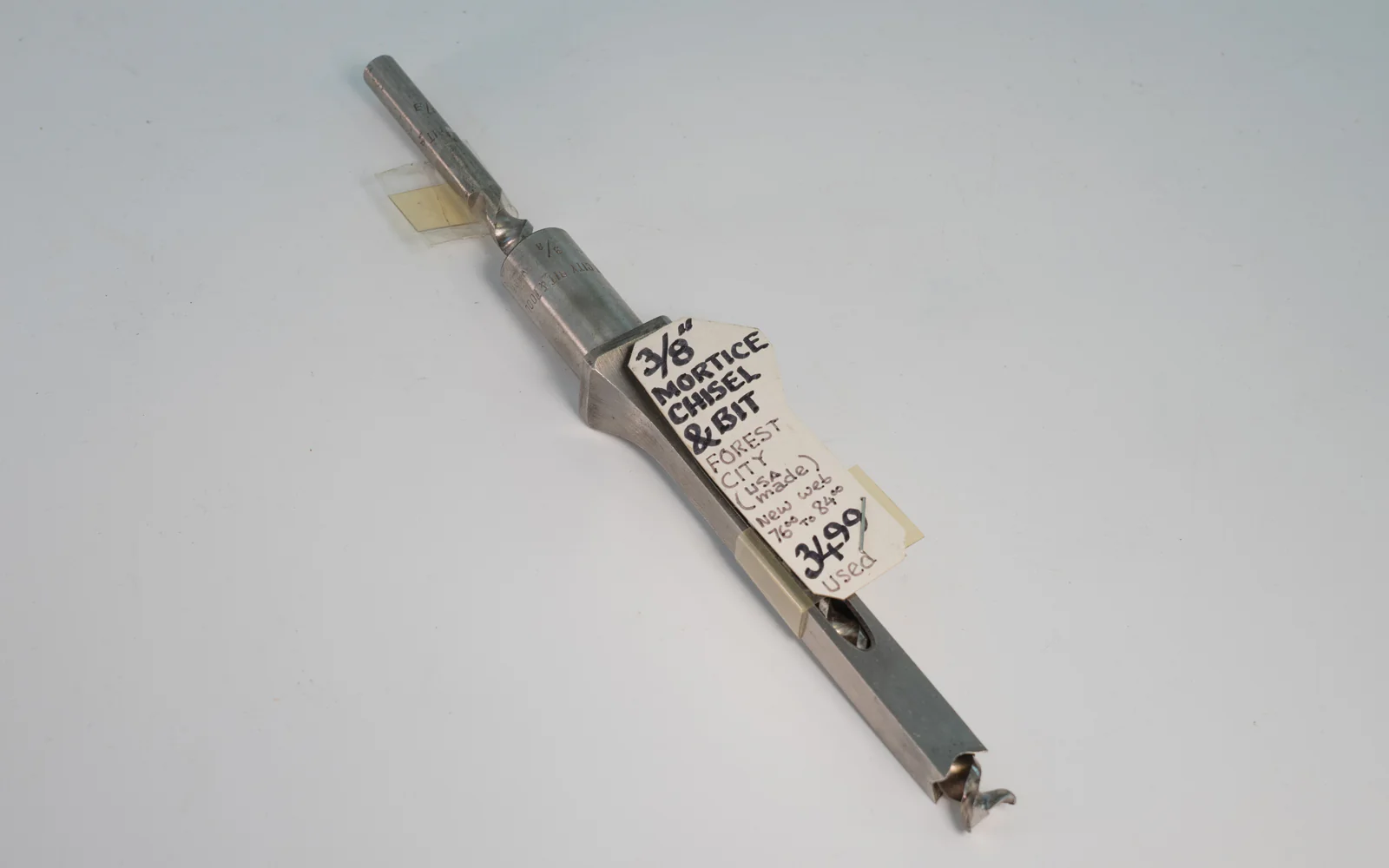 Forest City 3/8" Mortice Chisel & Bit - USED