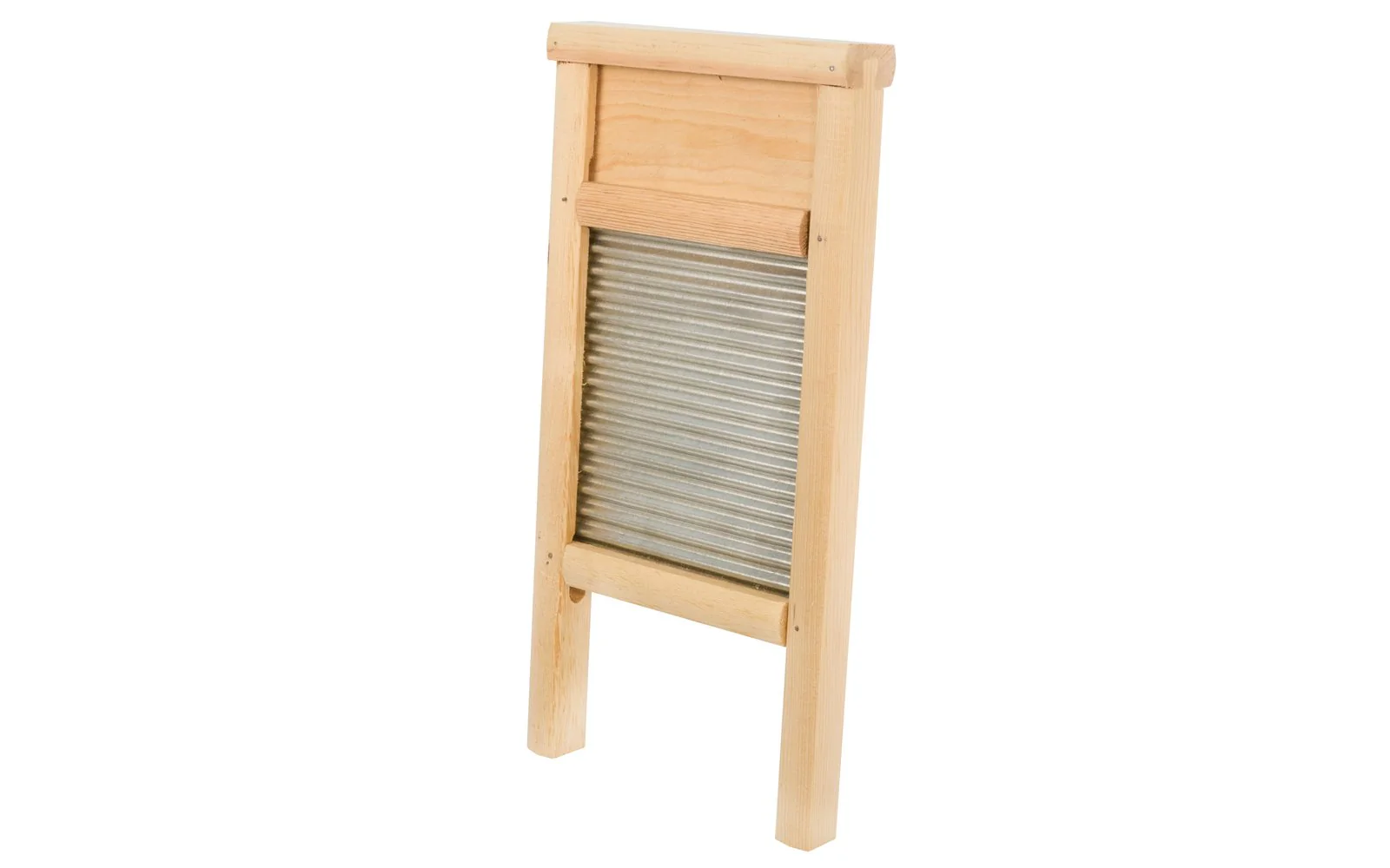 Galvanized Washboard with Wood Frame