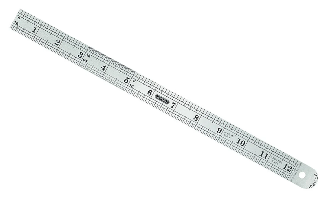 General Tools 12" Flexible Stainless Steel Rule