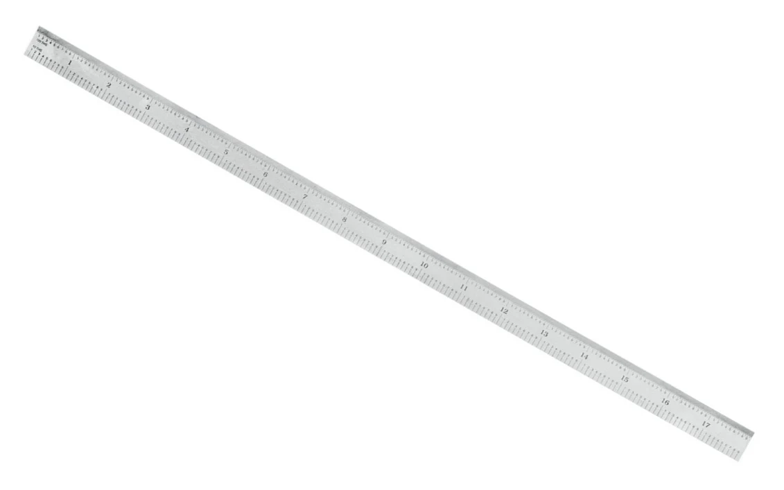 General Tools 18" Flexible Stainless Rule (10ths, 100ths, 32nds, 64ths)