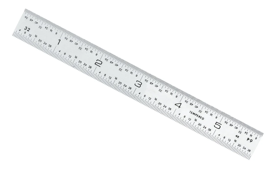 General Tools 6" Rigid Stainless Rule with End Grads (8ths, 16ths, 32nds, 64ths) - Image 2