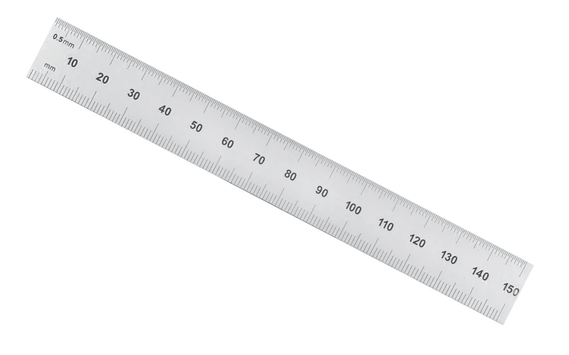 General Tools 6" Rigid Stainless Rule (mm, 0.5 mm, 32nds, 64ths)