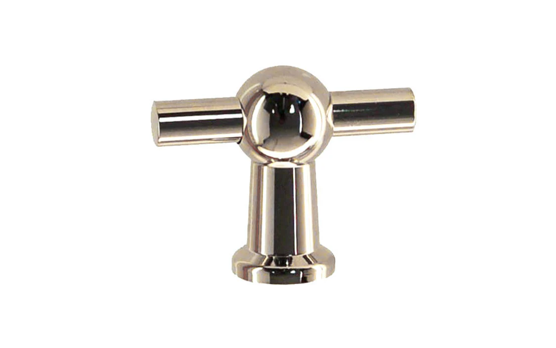 Solid Brass Ball-Style Handle ~ 1-3/4" Wide - Image 2