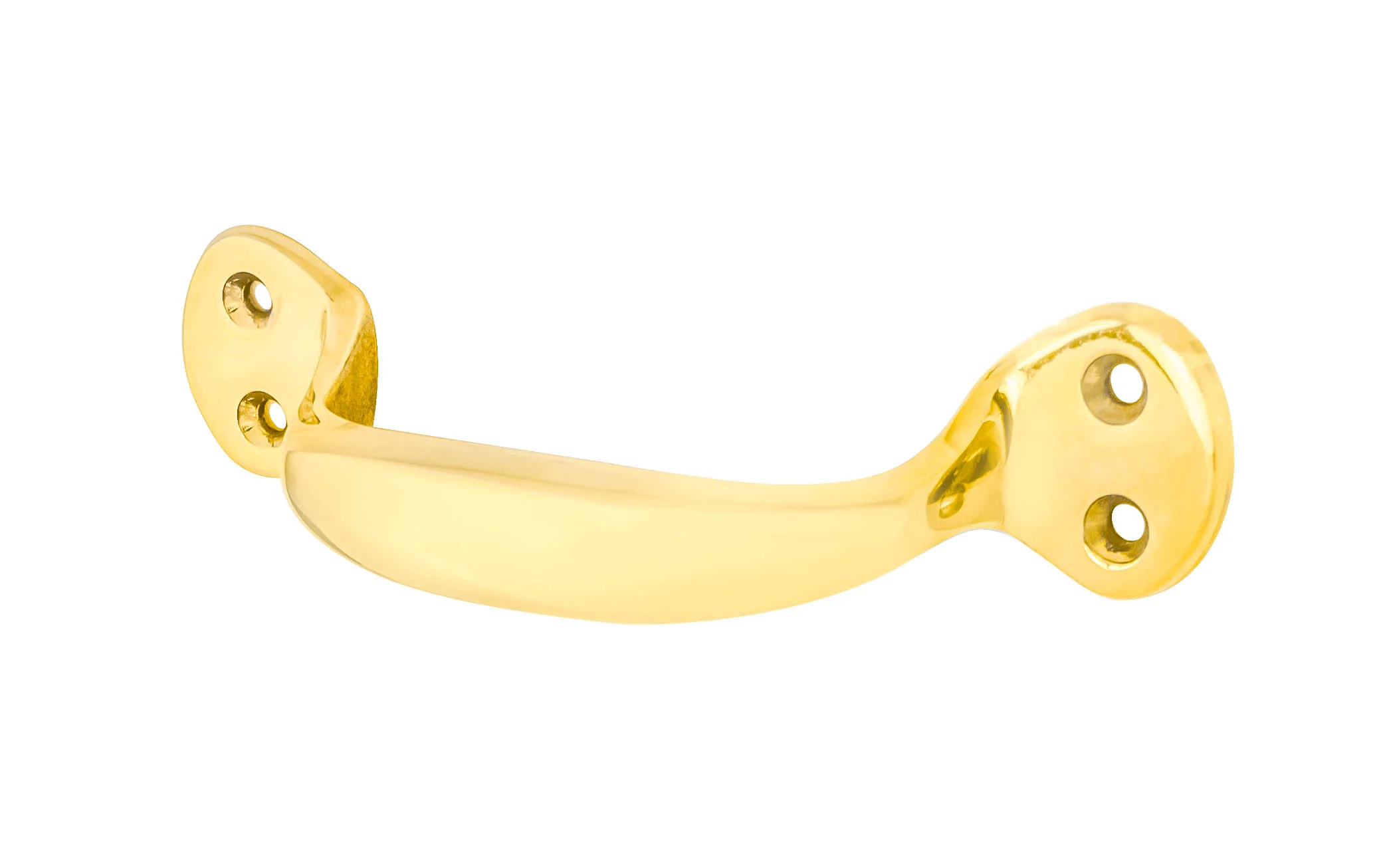 Heavy Duty Solid Brass Handle ~ 4-3/4" On Centers - Image 2