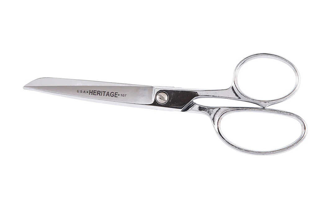 Heritage 7" Straight Trimmer Chrome-Plated Scissors - Image 2