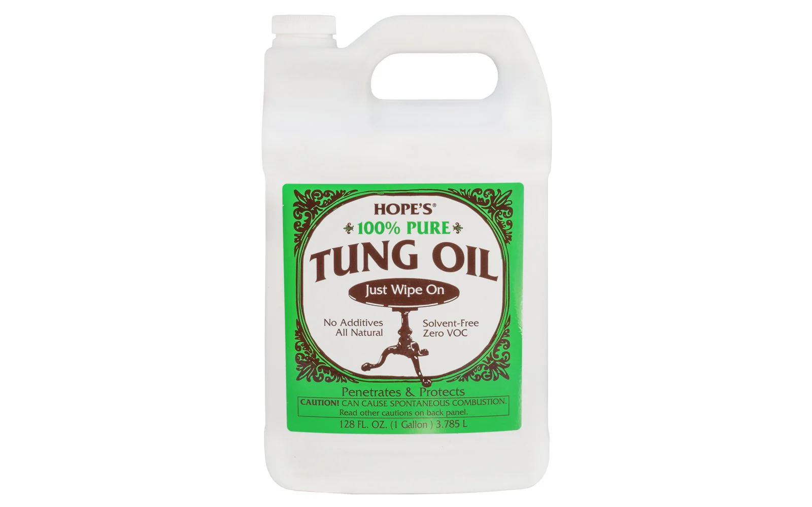Hope's 100% Pure Tung Oil ~ 1 Gallon
