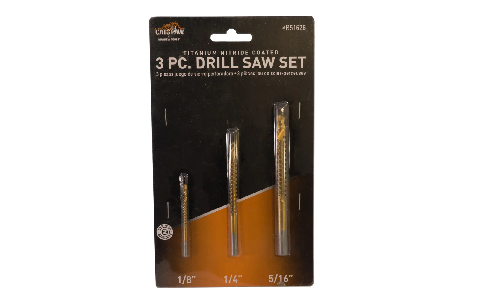 HSS Drill Saw Bit Set Titanium Nitride Coated - 3 PCS - Image 2