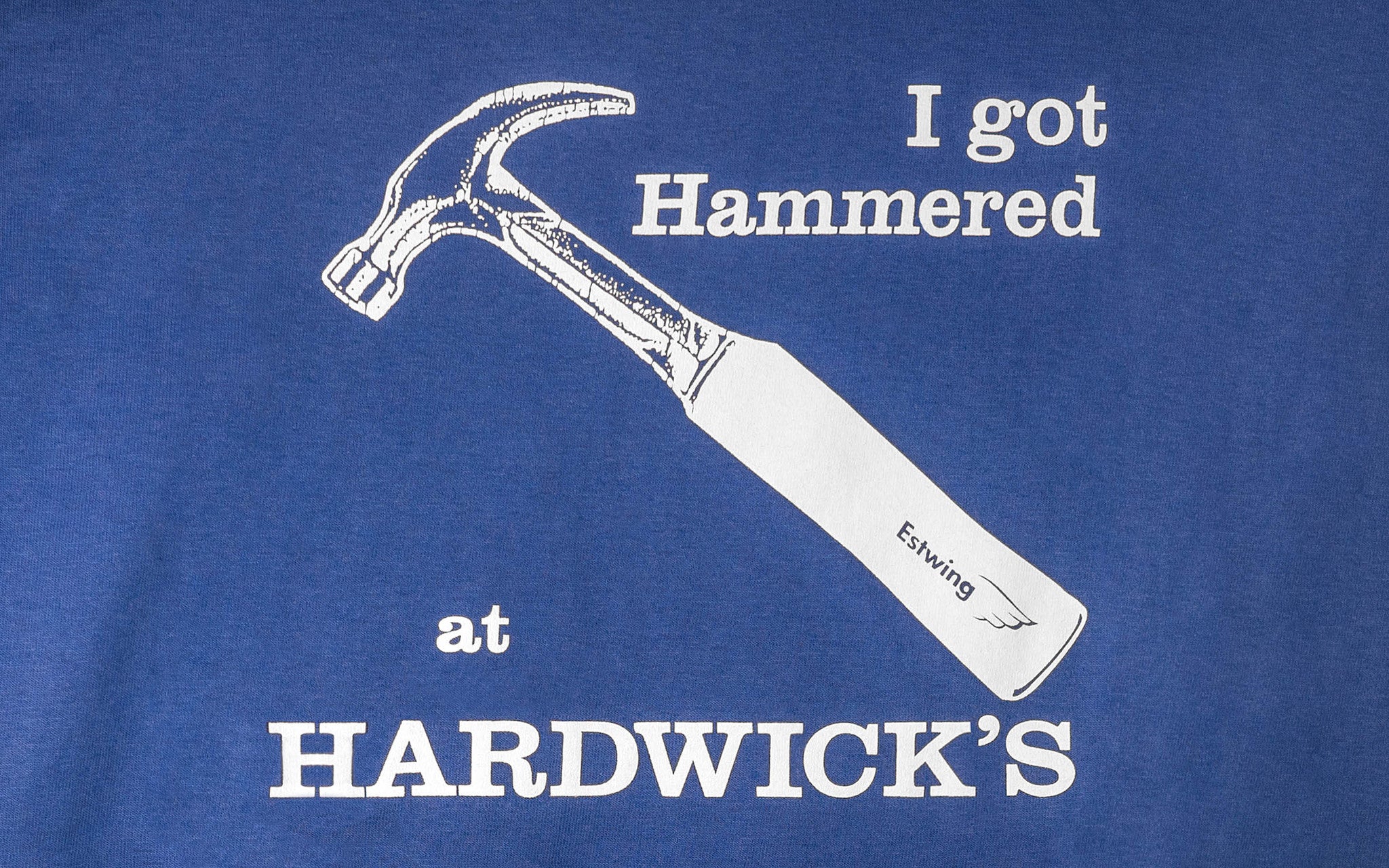 "I Got Hammered at Hardwick's" T-Shirt ~ Royal Blue - Image 2