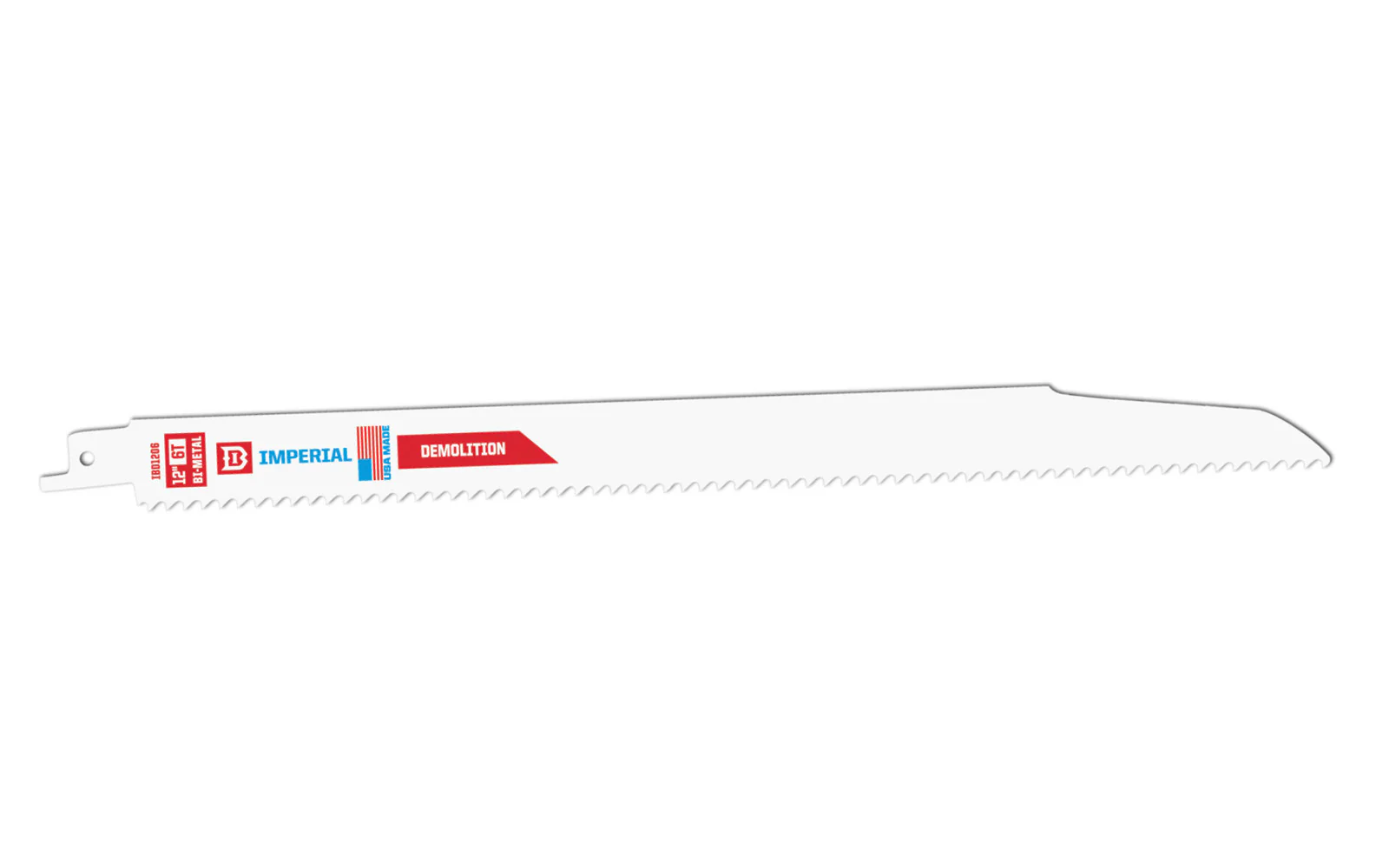 Imperial Blades Demolition 12" Bi-Metal 6 TPI Wood & Nails Reciprocating Blade