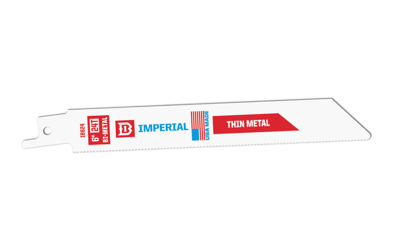 Imperial Blades Standard 6" 24 TPI Thin Metal Reciprocating Blade