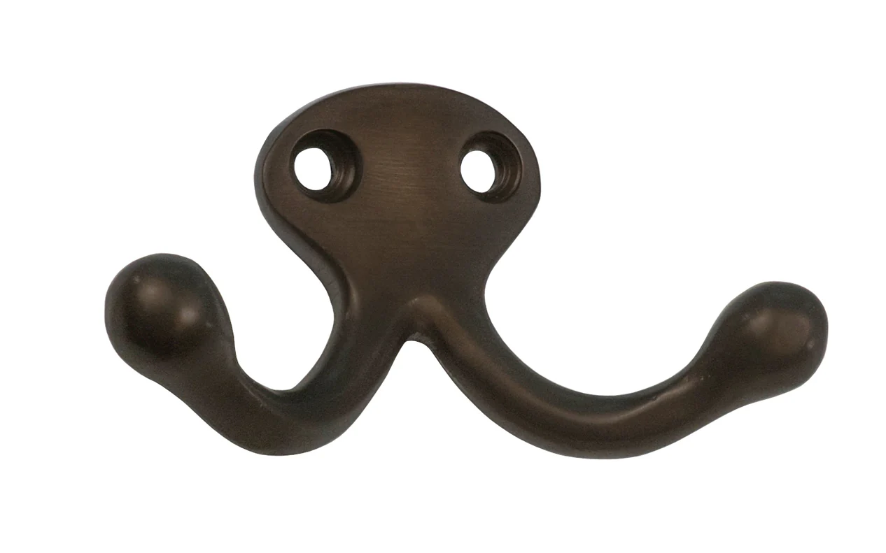 Ives Classic Solid Brass Double Wardrobe Hook - Image 7