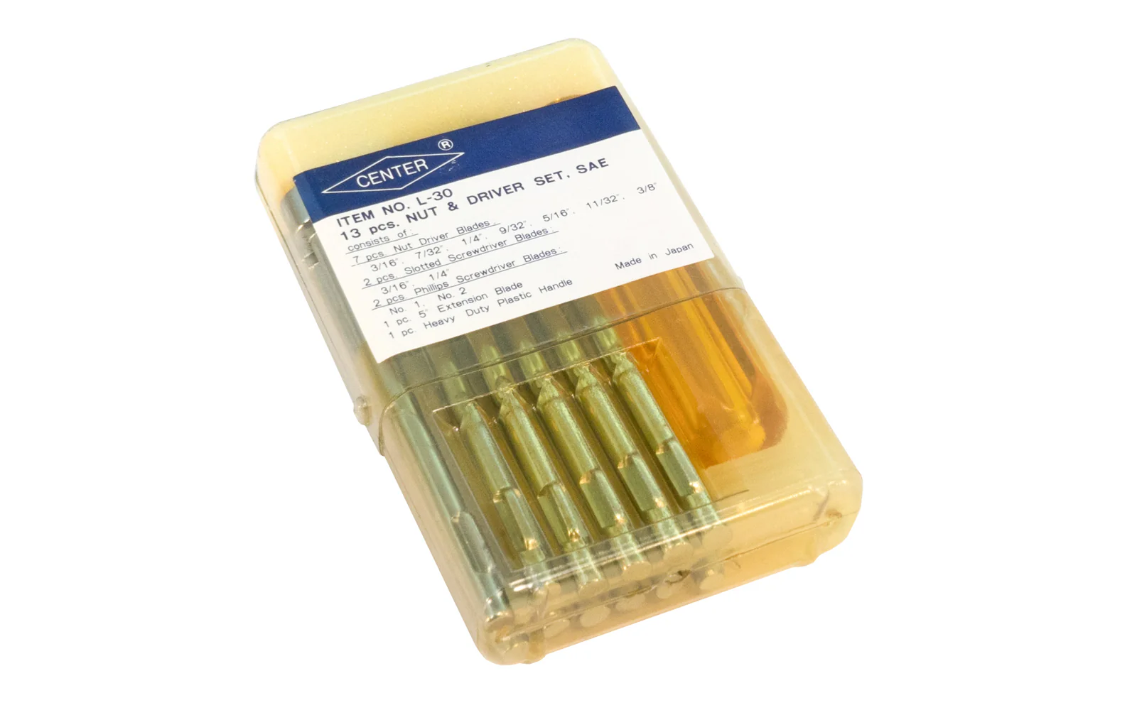 Japanese 13 PC SAE Nut Driver & Screwdriver Set - Image 2