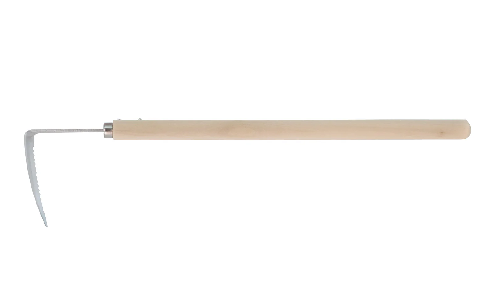 Japanese Konkon Gama Stainless Steel Serrated Sickle Weeder - Long Handle - Image 2