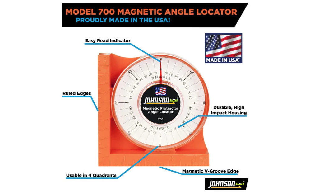 Johnson Level Magnetic Protractor & Angle Locator - Image 2