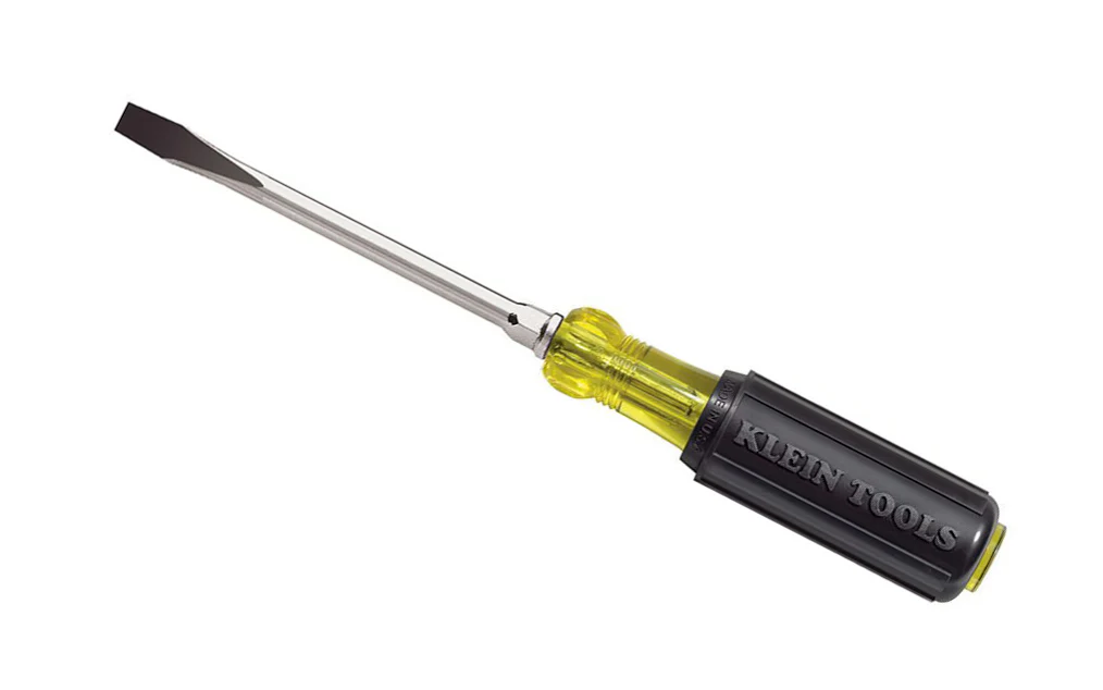 Klein 1/4" Slot Heavy-Duty Keystone Screwdriver - 4" Shank