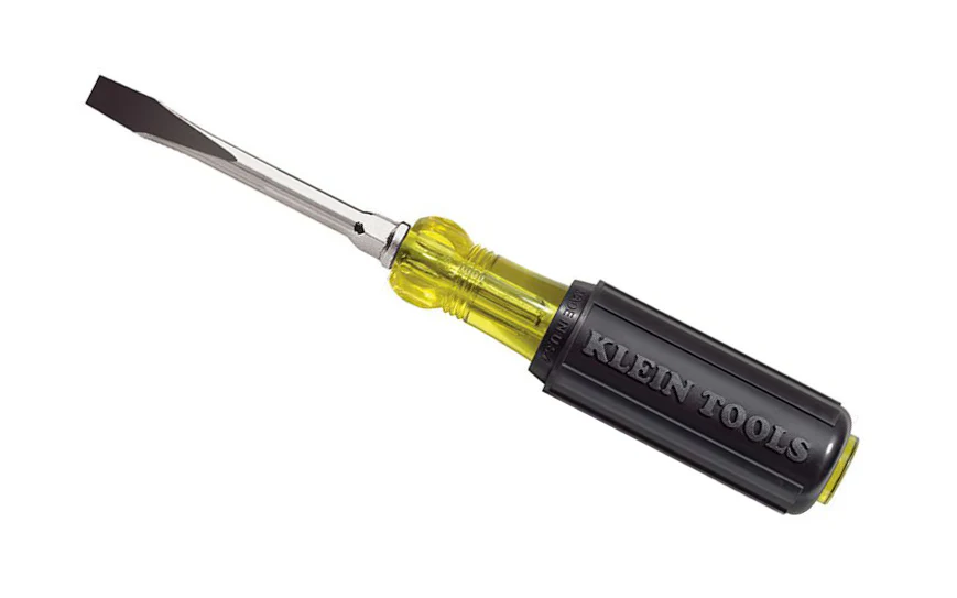 Klein 7/32" Slot Heavy-Duty Keystone Screwdriver - 3" Shank