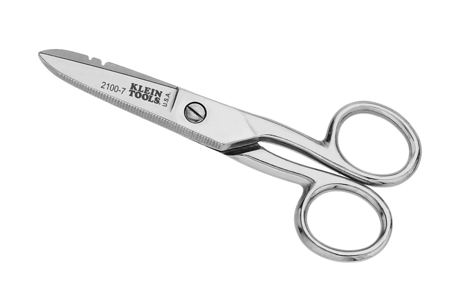 Klein Electrician's Scissors with Stripping Notches ~ 2100-7