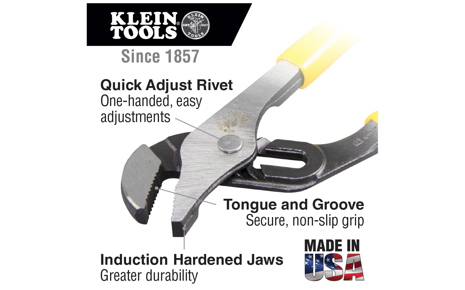 Klein Tools 'Journeyman' 10" Pump Pliers - Image 2