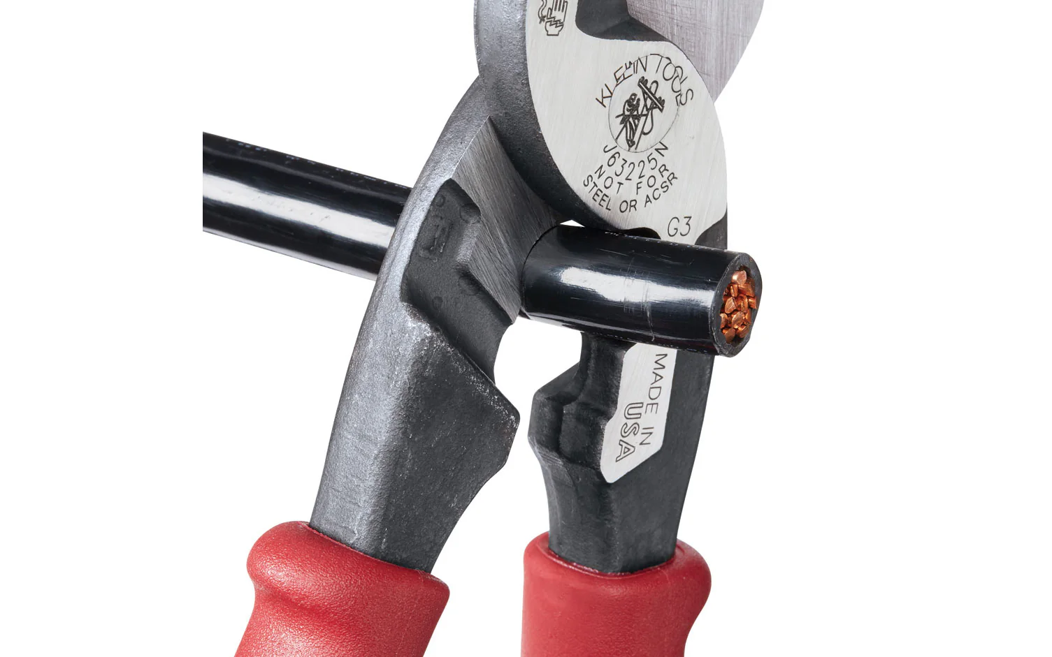 Klein Tools 'Journeyman' High-Leverage Cable Cutter ~ J63225N - Image 6