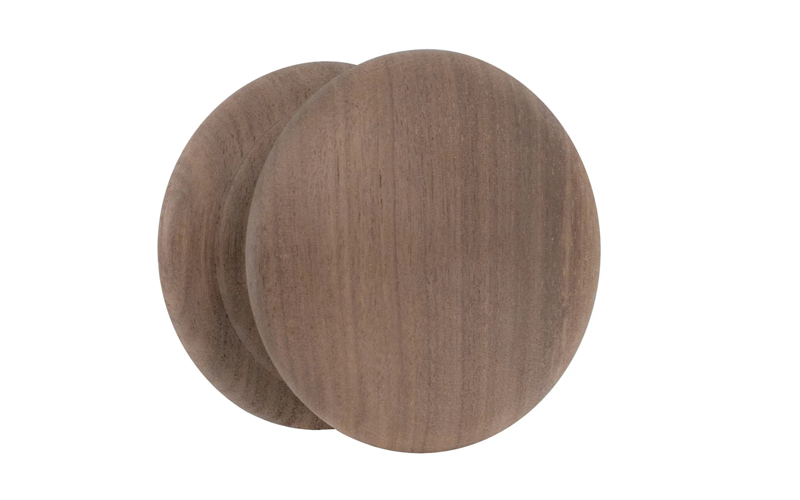 Large Walnut Wood Cabinet Knob with Large Base - Image 2