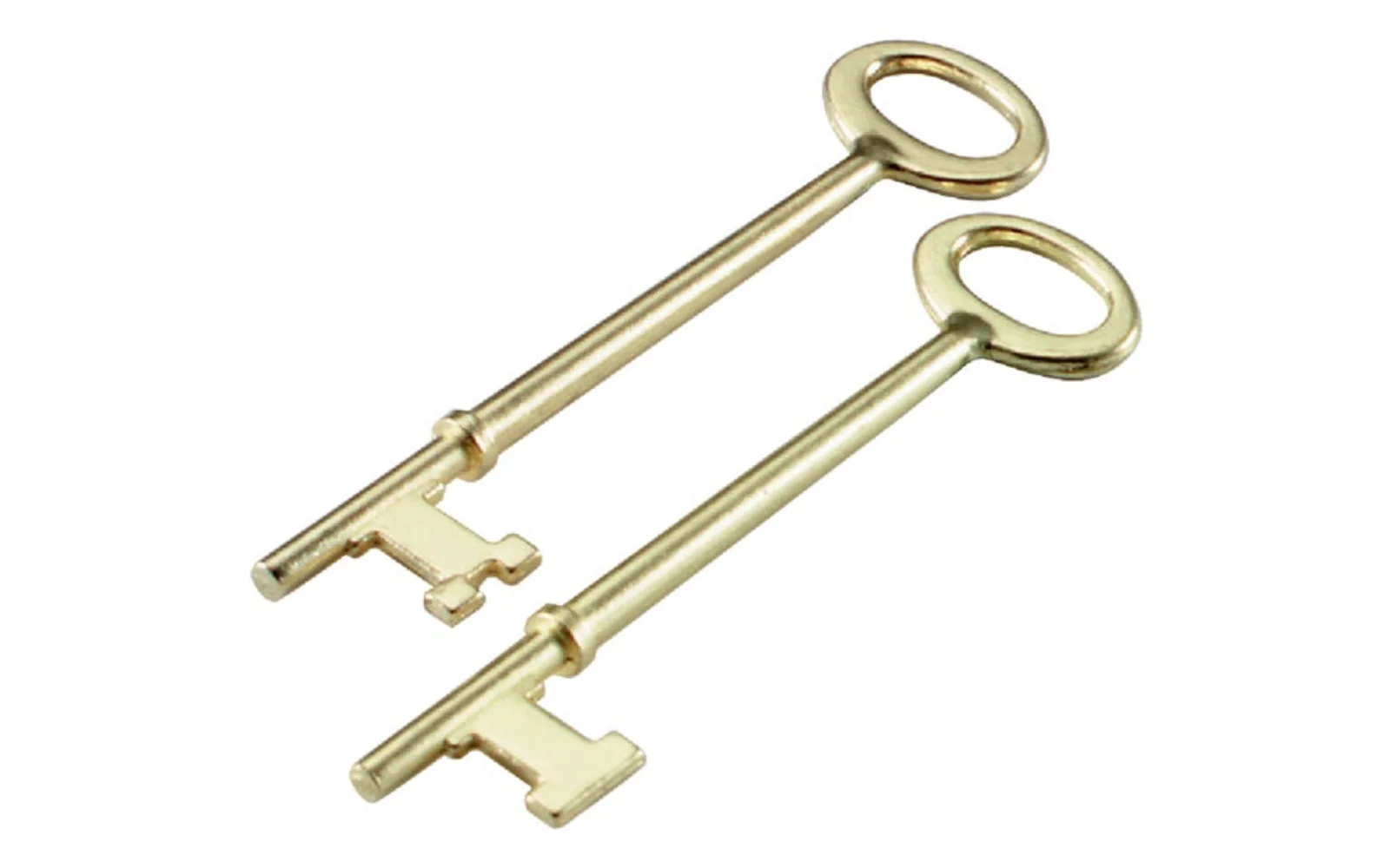 Lucky Line Brass-Plated Skeleton Keys