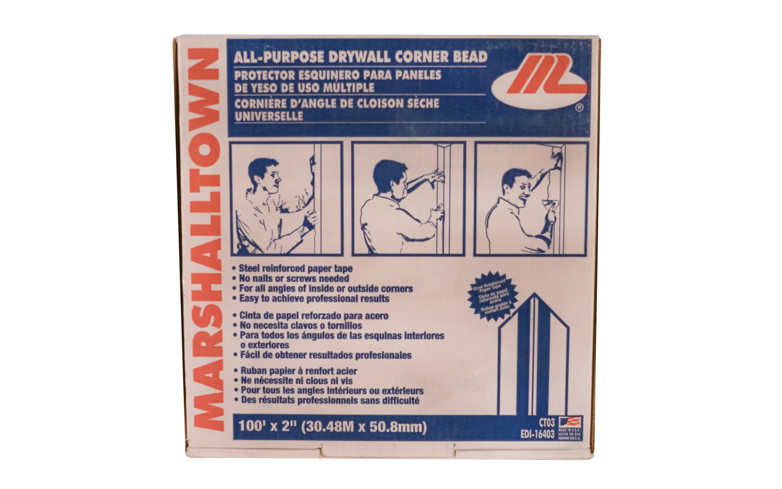 Marshalltown 2" x 100' Corner Bead Tape
