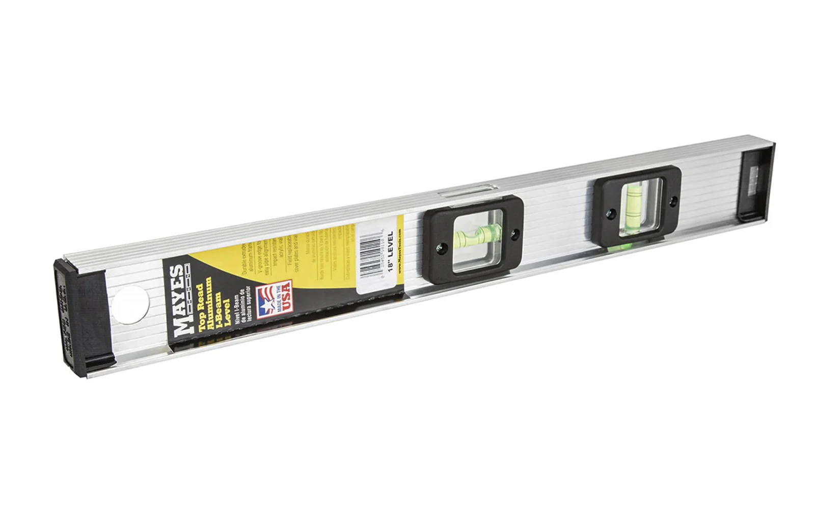 Mayes 18" Top-Read Aluminum I-Beam Level - Image 5