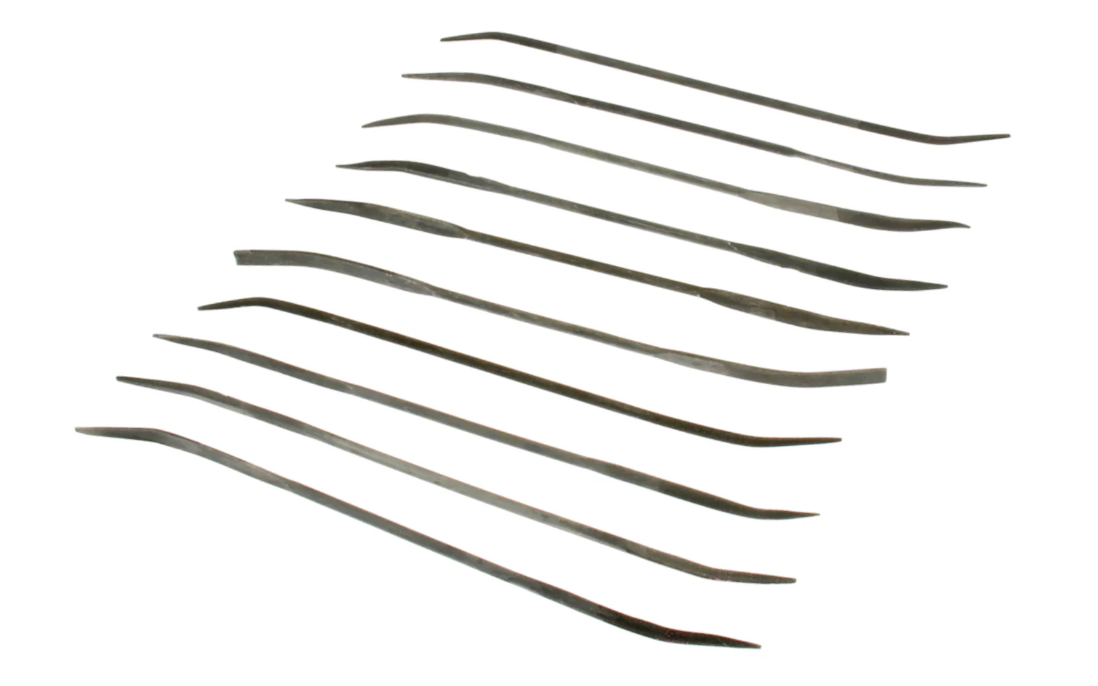 10-PC Medium Cut Riffler File Set - 3 mm x 180 mm