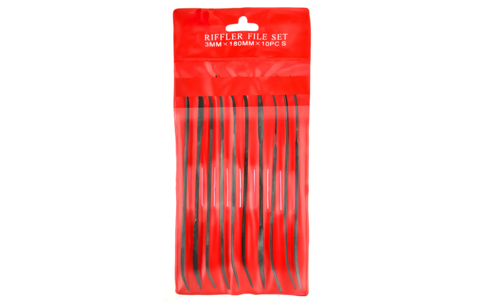 10-PC Medium Cut Riffler File Set - 3 mm x 180 mm - Image 3