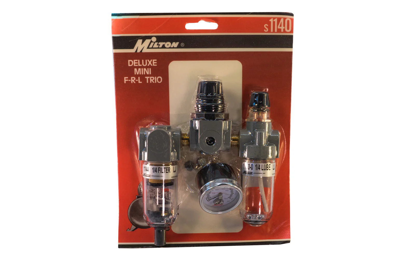 Milton 1/4" NPT Deluxe FRL Trio S-1140