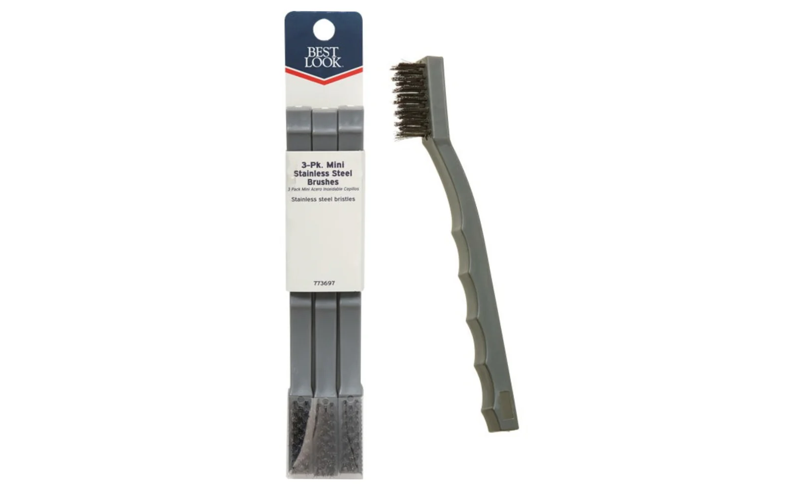 Mini Stainless Brushes - 3 Pack