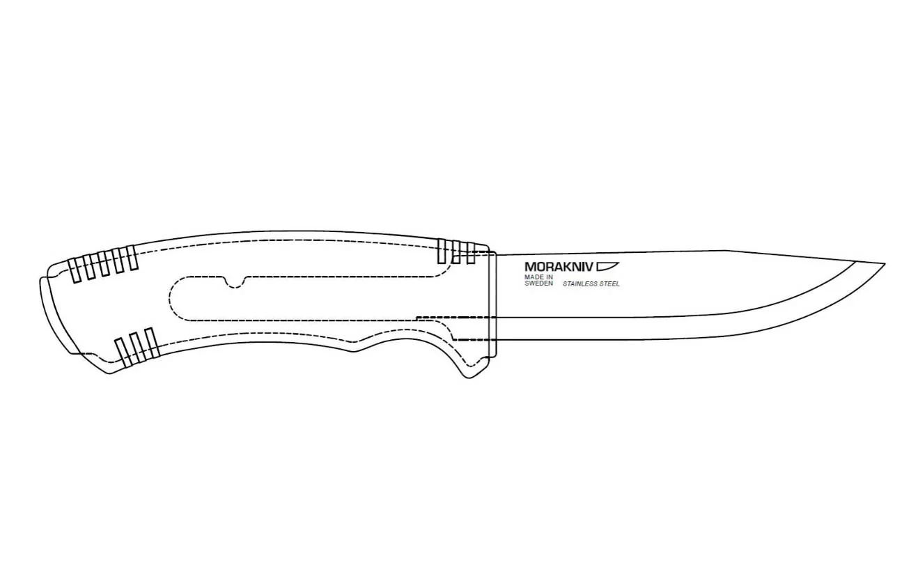 Mora All-Around Stainless Knife ~ Extra Long Blade - Image 3