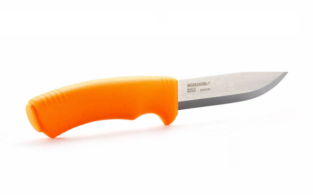 Mora Stainless Steel Bushcraft Knife ~ Visible Orange Handle - Image 3