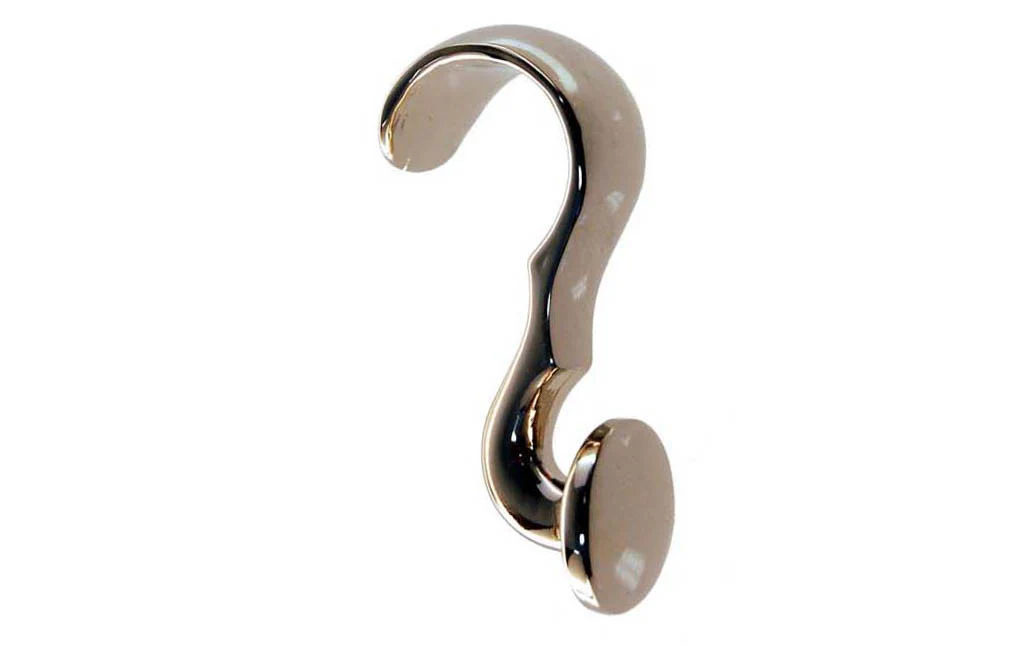 Heavy Duty Solid Brass Picture Moulding Hook - Image 2