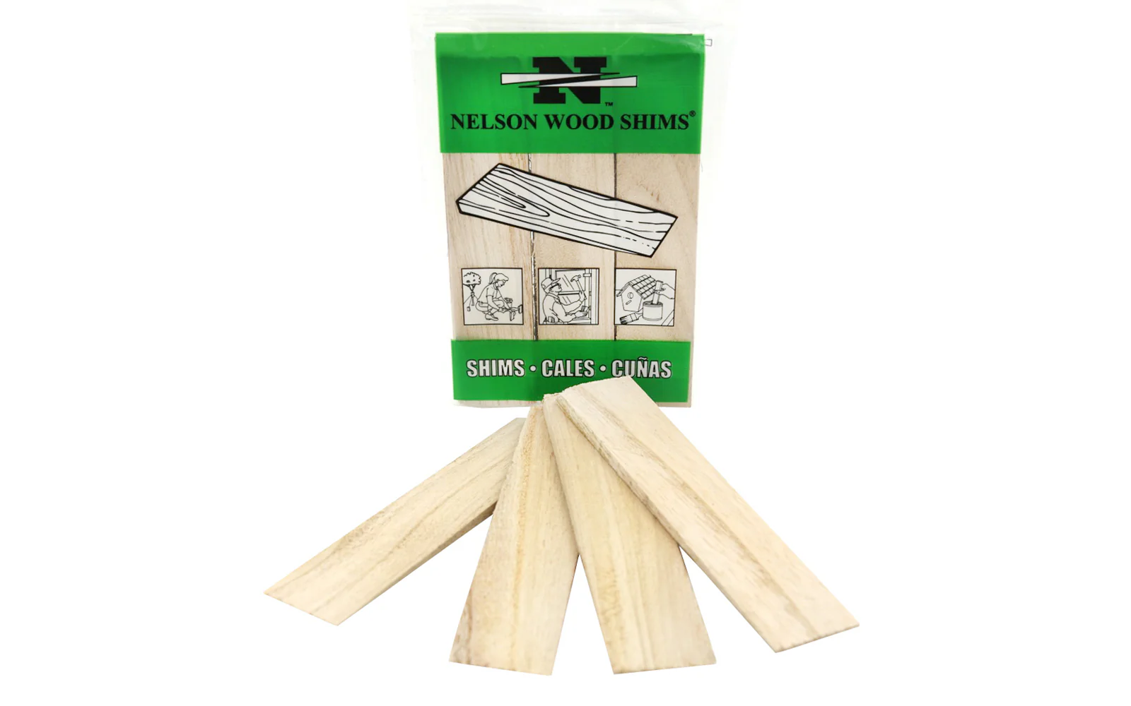 Nelson Wood Shims - 6" Long ~ 9 Pack