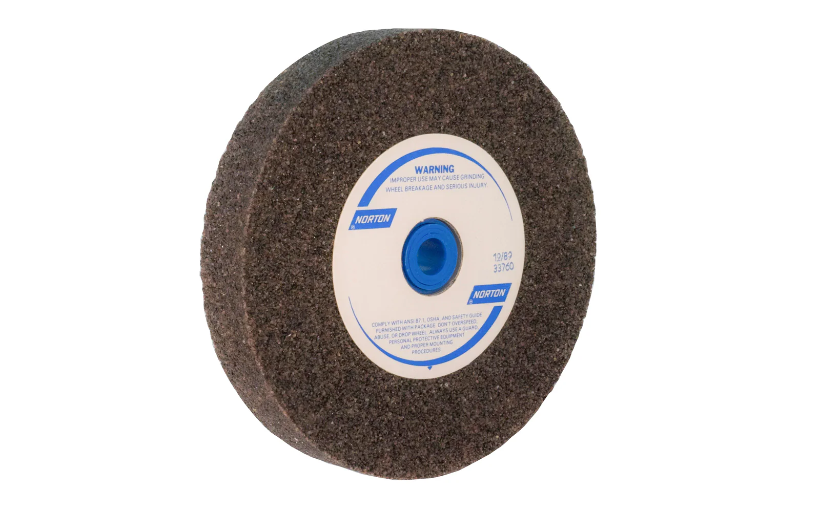 Norton 6" Aluminum Oxide Bench Grinding Wheel ~ 1" Thick - 24 Grit