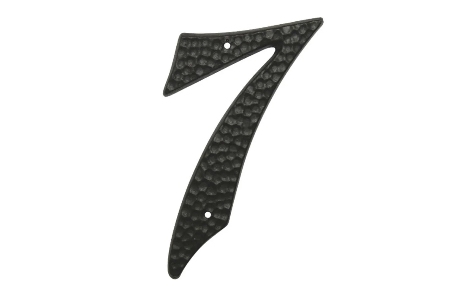 #7 Black Hammered House Number - 3-1/2" size