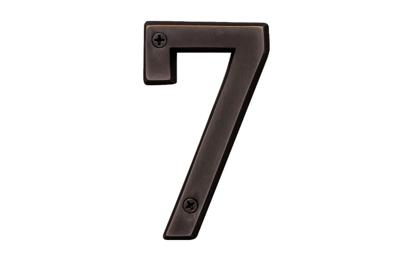 #7 Oil Rubbed Bronze House Number - 4" Size